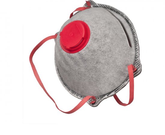 Respirátory FFP3 3ks, s výdychovým ventilom a aktívnym uhlíkovým filtrom, tvarované