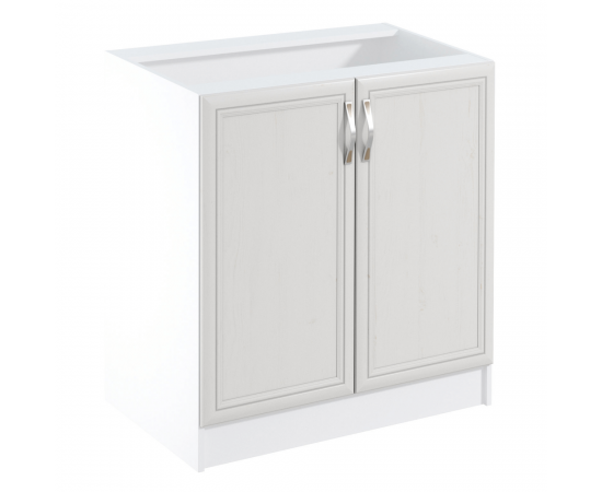 KONDELA Dolná skrinka D80, biela/sosna Andersen, SICILIA