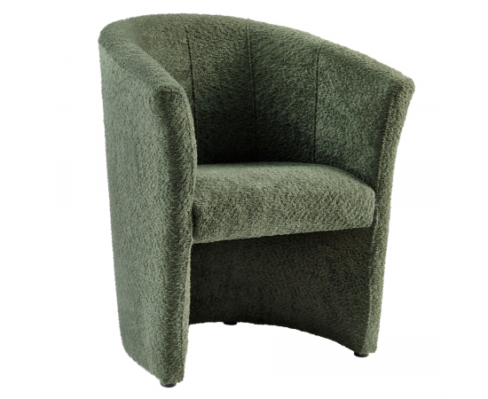 KONDELA Klubové kreslo, zelená látka Coral, CUBA