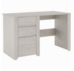 KONDELA PC stôl typ 80, biela craft, ANGEL