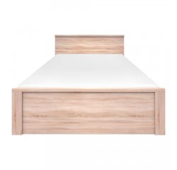 KONDELA Posteľ, 160x200, dub sonoma, NORTY TYP 8