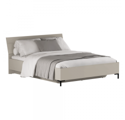 KONDELA Manželská posteľ, 160x200, sivohnedá Taupe, DOMCA