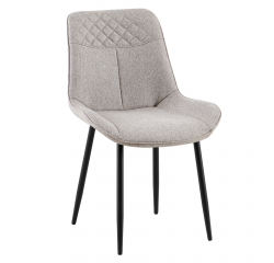 KONDELA Jedálenská stolička, béžová/čierna, ALIA