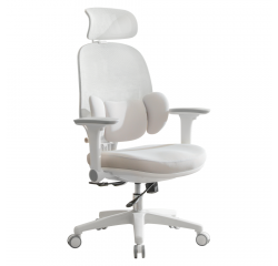 KONDELA Kancelárske kreslo, sivá/biela, ABRAMO