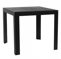 KONDELA Záhradný stôl, antracit, KINGY NEW