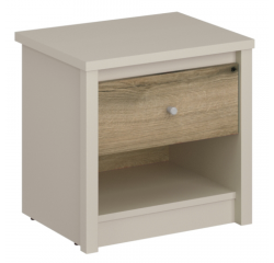 KONDELA Nočný stolík, kašmír/dub evoke, KAROS 1S