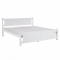 KONDELA Posteľ s roštom, borovicové drevo/biela, 160x200, LUCAS NEW
