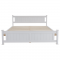 KONDELA Posteľ s roštom, borovicové drevo/biela, 160x200, LUCAS NEW