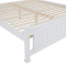 KONDELA Posteľ s roštom, borovicové drevo/biela, 180x200, LUCAS NEW