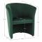 KONDELA Klubové kreslo, smaragdová látka, CUBA