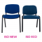 KONDELA Kancelárska stolička, tmavomodrá, ISO ECO