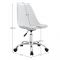 KONDELA Kancelárska stolička, biela, DARISA 2 NEW