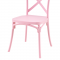 KONDELA Stohovateľná stolička, ružová, SAVITA