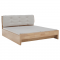 KONDELA Manželská posteľ, 160x200, masívne drevo, prírodná, FLORENCIA