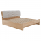 KONDELA Manželská posteľ, 180x200, masívne drevo, prírodná, FLORENCIA
