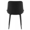 KONDELA Jedálenská stolička, tmavosivá/čierna, DELTA
