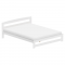 KONDELA Posteľ s roštom, biela, 160x200, AZRA