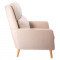 KONDELA Relaxačné kreslo, béžová, DEMIR