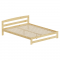 KONDELA Posteľ s roštom, prírodná, 160x200, AZRA