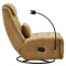KONDELA Luxusné otočné kreslo, hojdacie, horčicová, UMBRO