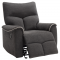 KONDELA Relaxačné kreslo, tmavosivá/svetlosivá, NADER