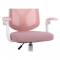 KONDELA Kancelárske kreslo, ružová/biela, SOLARI