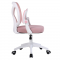 KONDELA Kancelárske kreslo, ružová/biela, SOLARI