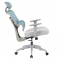 KONDELA Kancelárske kreslo, neomint/svetlosivá/sivá, nosnosť 150 kg, ERMEN