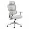 KONDELA Kancelárske kreslo, svetlosivá/sivá, nosnosť 150 kg, ERMEN