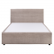 KONDELA Posteľ s úložným priestorom, 160x200, béžová, RUNOL