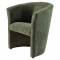 KONDELA Klubové kreslo, zelená látka Coral, CUBA