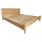 KONDELA Manželská posteľ, 180x200, masívne drevo, prírodná, BEDIA