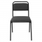 KONDELA Zasadacia stolička, stohovateľná, sivá, VISITOR