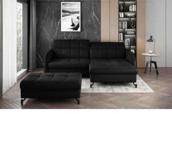 ELTAP Rohový Lorelle + Pouf
