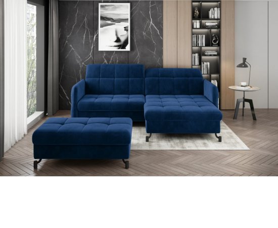 ELTAP Rohový Lorelle + Pouf ELTAP Rohový Lorelle + Pouf
