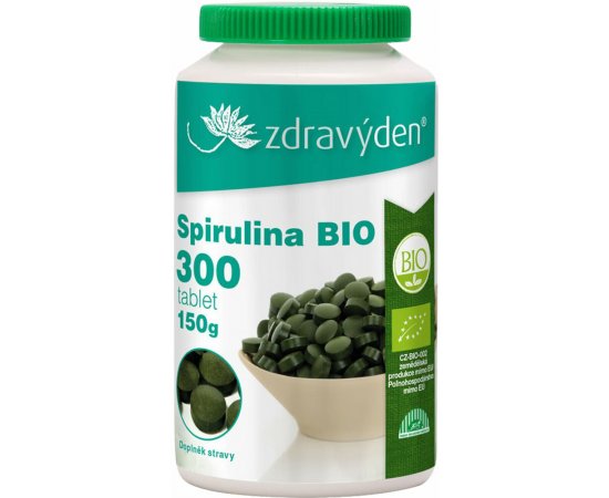 Spirulina BIO tablety, 300 tabliet
