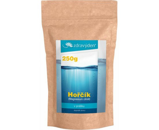 Horčík (Magnezium citrát) prášok, 250g