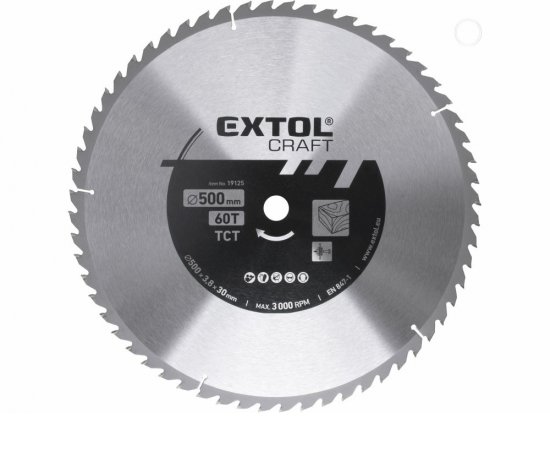 Kotúč pílový s SK plátkami, 500x3,0x30mm, 60z