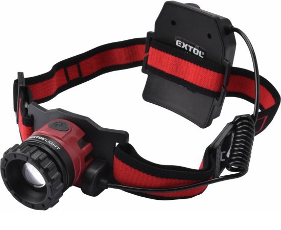 Čelovka CREE XPL LED, 450lm, 3,7V Li-Po 2,4Ah, nabíjanie cez USB