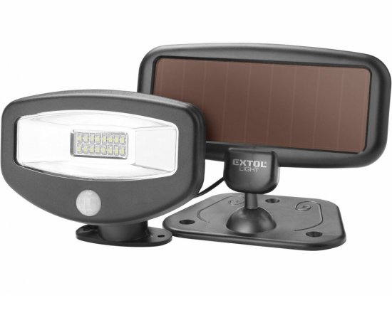 Svietidlo LED solárne s pohybovým senzorom, 16xLED, 100 lm, IPX4