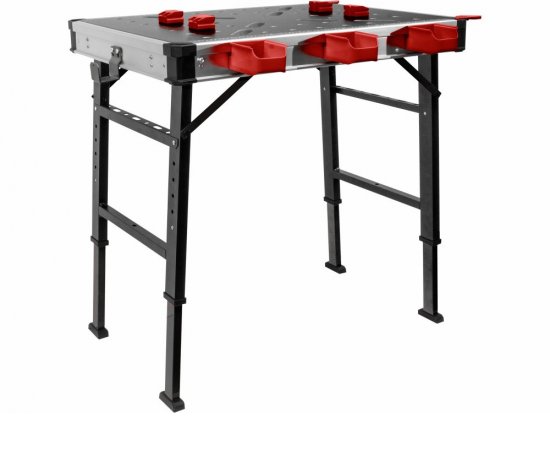 Stôl pracovný skladací, max. 450kg, 845x598x735-885mm, fixačné otvory