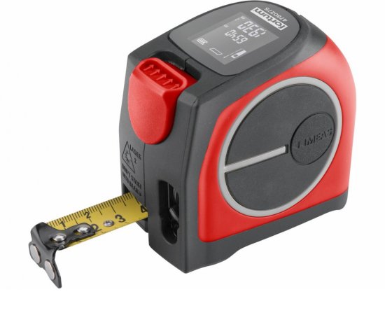 Meter zvinovací s laserovým meračom vzdialenosti 2v1