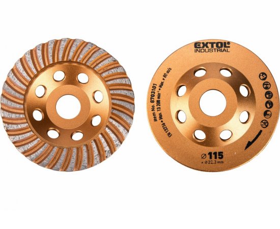 Kotúč brúsny diamantový dokončovací, 115mm, Turbo