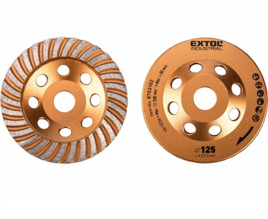 Kotúč brúsny diamantový dokončovací, 125mm, Turbo