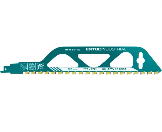 List pílový do chvostovej píly, 305x50x2,5mm, 20 zubov, SK plátky