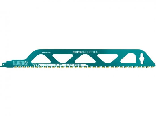 List pílový do chvostovej píly, 455x50x2,5mm, 32 zubov, SK plátky