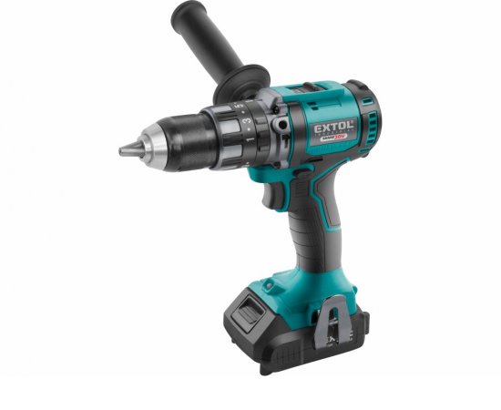 Vŕtačka s príklepom aku Share20V, 1x 2Ah, 80Nm, bezuhlíkový motor, kufor