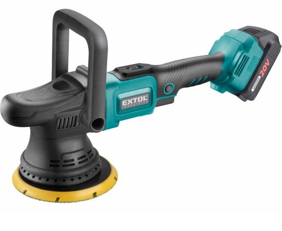 Leštička orbitálna excentrická Share20V, 1x 2Ah Li-ion, 2,4A nabíjačka, 150mm, suchý zips
