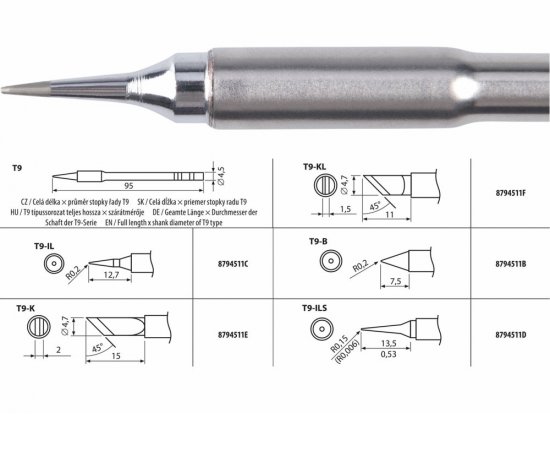Hrot spájkovací T9-ILS pre 8794511