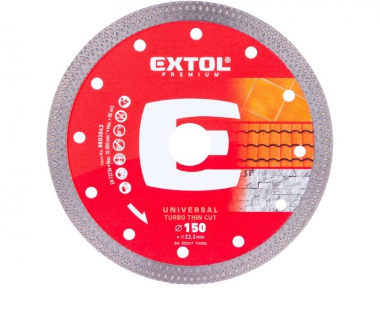 Kotúč rezný diamantový Turbo Thin Cut, ø150x1,6mm, suché a mokré rezanie